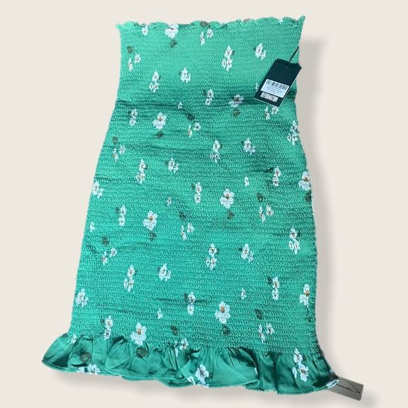 Reformation Chantilly Green Mini Dress Or Midi Skirt Size XL NWT - Picture 3 of 8